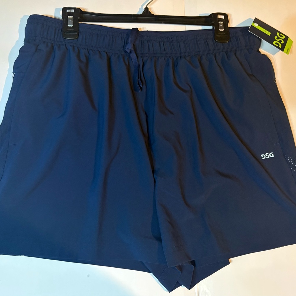 DSG Blue Athletic 5” Stride Shorts with Elastic Waistband